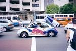 They laughed when we took their picture.  You're driving a RED BULL CAR.  What do you expect??