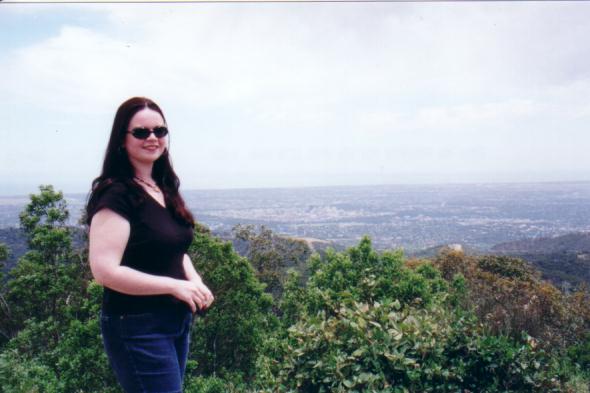 The view of Adelaide, and me.