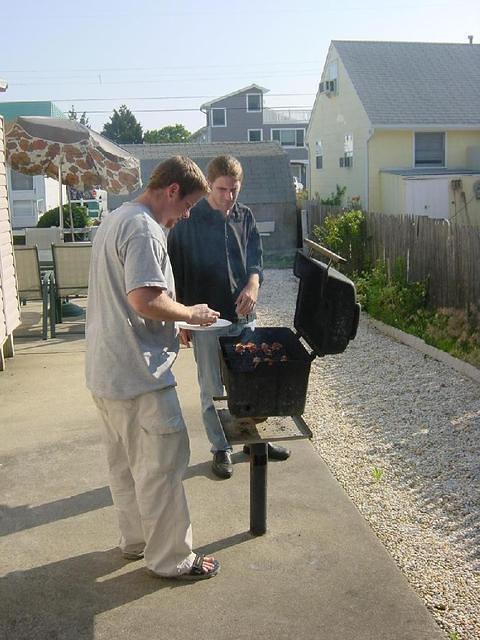 Gils and me at the grill