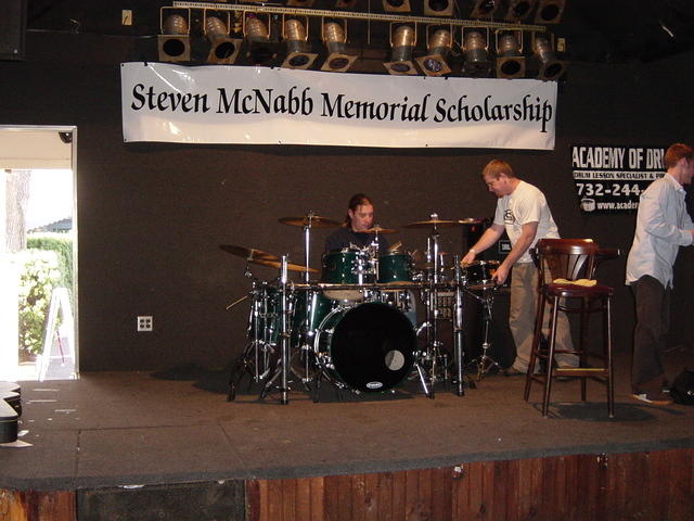 Jay and Neil setting up the kit...

Photo: Ron and Sarah