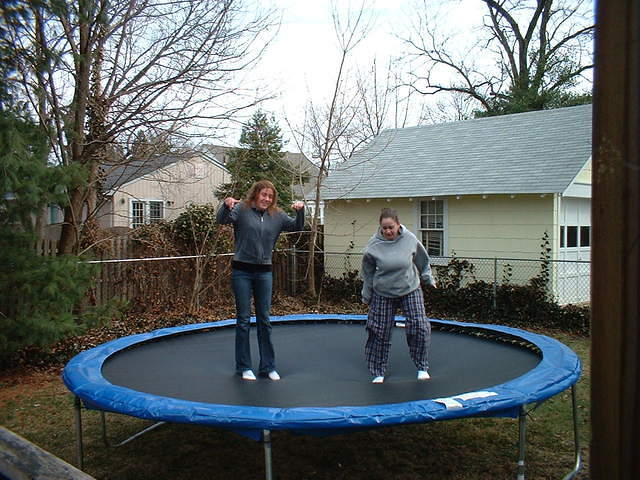 2004 0314GoofingAroundOnTheTrampoline