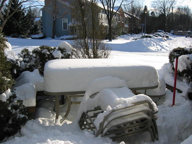 1 Foot of snow on that table.