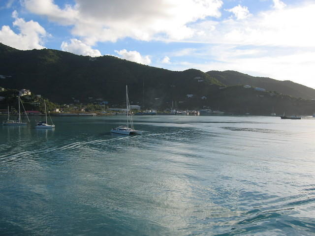 Approaching Tortola, BVI