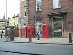 Red Phoneboxes, in Leeds