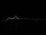 Newport Bridge, at night, from Goat Island (where we stayed)